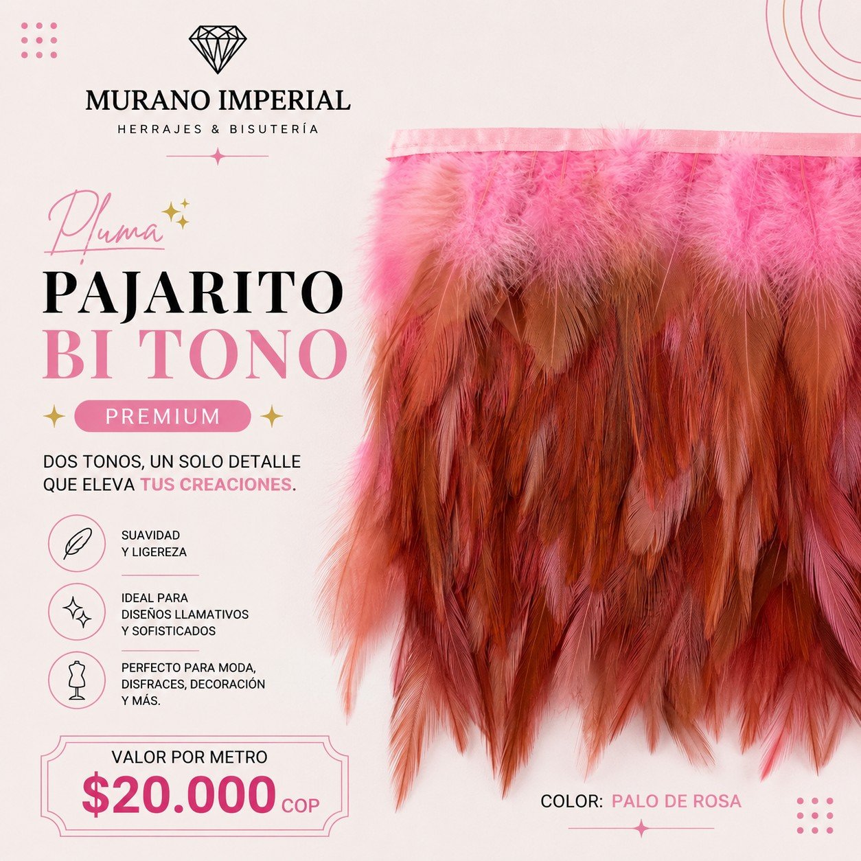 Pajarito Bi Tono Palo de Rosa